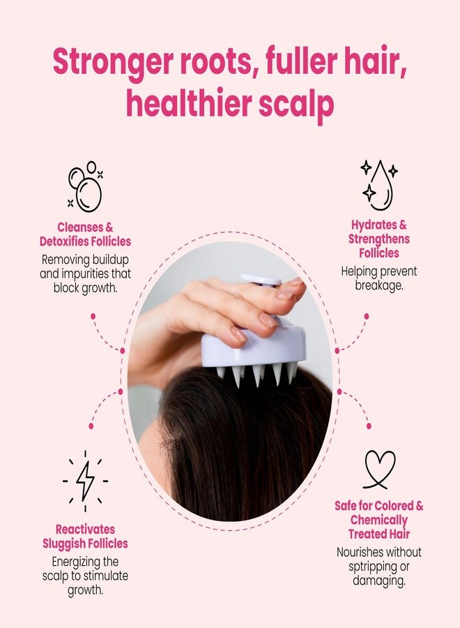 Trybello Hair Growth Shampoo | Natural Hair Thickening & Scalp Detox | Sulfate Free, Vegan, Anti-Hair Fall Formula | Caffeine, Aloe Vera, Turmeric, Urucum Extract | For All Hair Types - Image 5